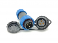 Герметичный разъем SP13-3 pin, IP-68 c фланцем