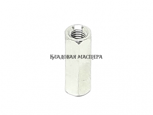 Стойка латунная никелированная M3*13 фото 1 Стойка латунная никелированная M3*13 фото 1