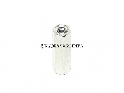 Стійка латунна нікельована M3*15 фото 1