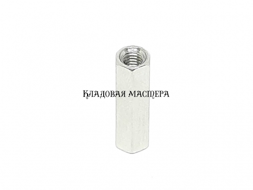 Стійка латунна нікельована M3*16 фото 1