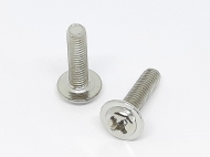 Винт PWM М3*12 100шт с крестообразной полукруглой головкой та фланцем