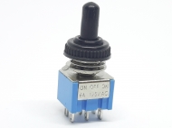Тумблер MTS-203W синій герметичний 3 положення on-off-on, 6pin