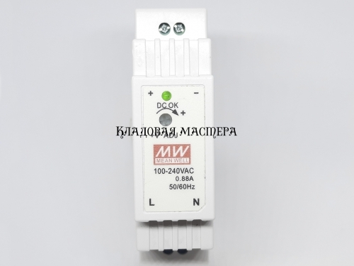Блок питания на DIN рейке 12V 15W фото 1