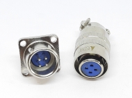 Разъем XS12 4 Pin с фланцем пара