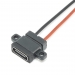 Гніздо USB type-C горизонтальний 2pin з дротами 6 см фото 5