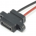 Гніздо USB type-C вертикальний 2pin з дротами 6 см фото 6