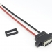 Гніздо USB type-C вертикальний 2pin з дротами 6 см фото 1
