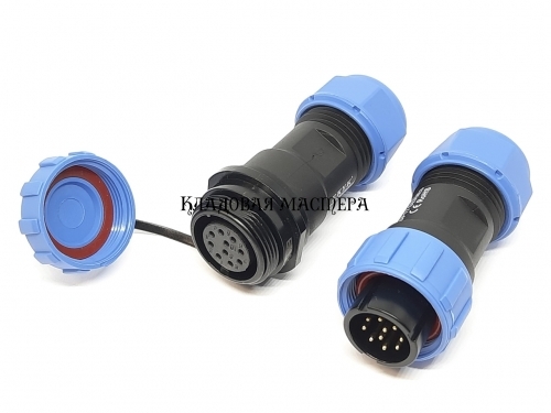 Герметичный разъем EKYK SP17-10 PIN соединительный, IP68  фото 1