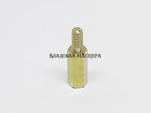 Стойка латунная M3*11+6 фото 1