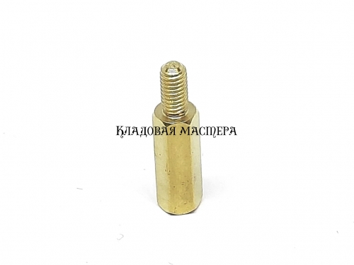 Стійка латунна M3*13+6 фото 1