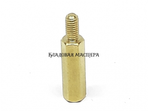 Стійка латунна M3*15+6 фото 1