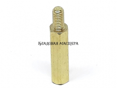 Стійка латунна M3*17+6 фото 1 Стійка латунна M3*17+6 фото 1
