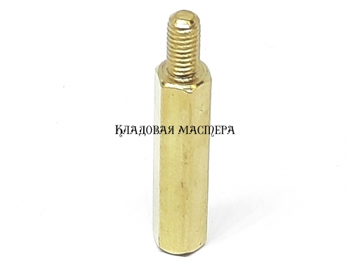 Стойка латунная M3*20+6 фото 1 Стойка латунная M3*20+6 фото 1