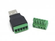 Штекер USB 5P с винтовым клеммником