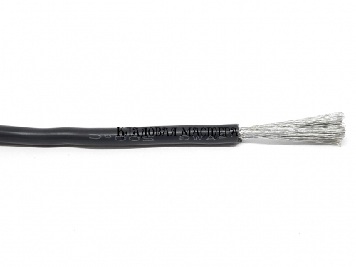 Силіконовий дріт 13AWG чорний монтажний фото 1