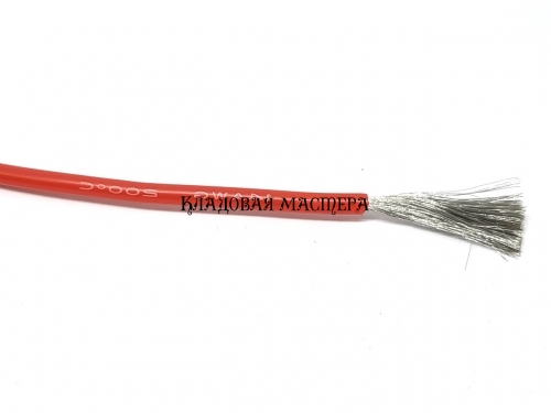 Силіконовий дріт 14AWG червоний монтажний фото 1