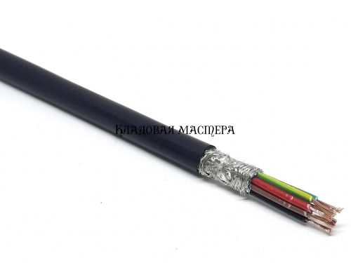 Кабель RVVP 8 жильный медный 8*1 мм2 с экраном фото 1