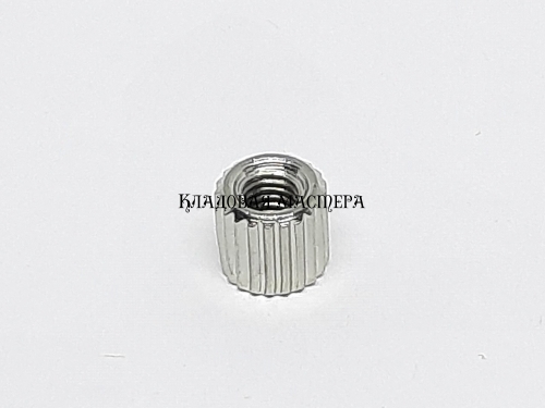 Стойка M3*5 круглая латунная никелированная фото 1