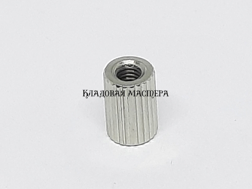 Стойка M3*8 круглая латунная никелированная фото 1