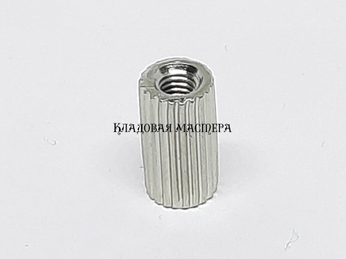 Стойка M3*10 круглая латунная никелированная фото 1