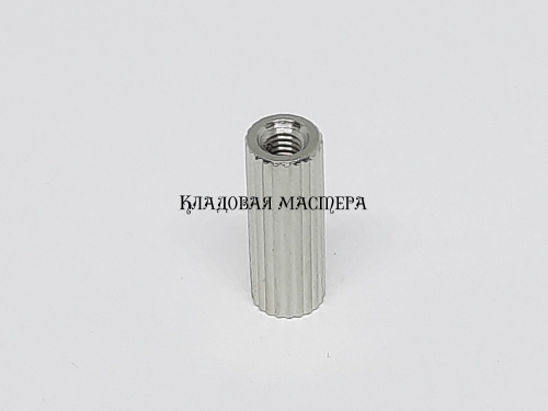 Стойка M3*15 круглая латунная никелированная фото 1