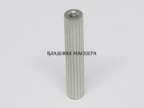 Стійка M3*30 кругла латунна нікельована фото 1 Стійка M3*30 кругла латунна нікельована фото 1