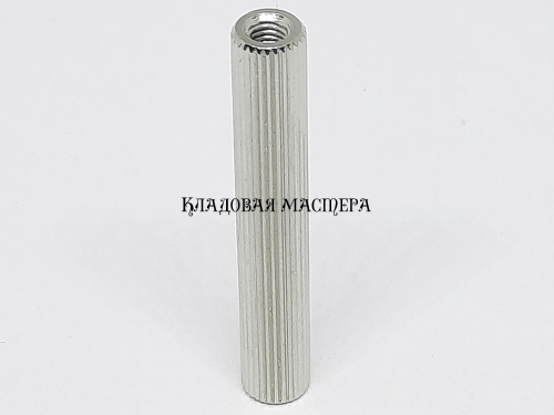 Стойка M3*35 круглая латунная никелированная фото 1