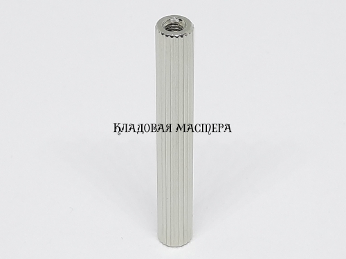 Стойка M3*40 круглая латунная никелированная фото 1
