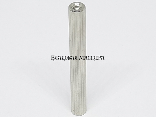 Стойка M3*45 круглая латунная никелированная фото 1