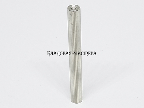 Стійка M3*50 кругла латунна нікельована фото 1