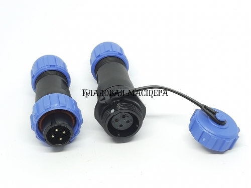 Герметичный разъем EKYK SP13-4 PIN, IP68 Соединительный фото 1