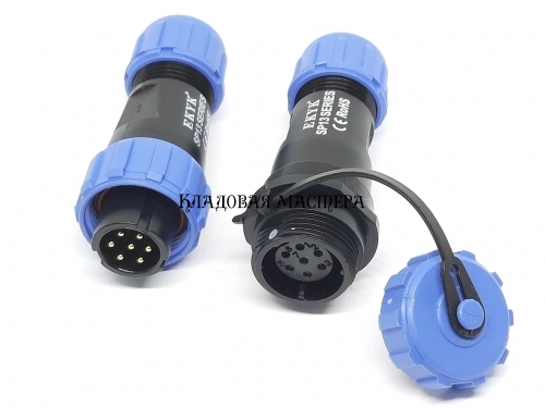 Герметичный разъем EKYK SP13-7 PIN, IP68 Соединительный фото 1