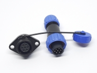 Герметичный разъем EKYK SP13-7 pin, IP-68 c фланцем