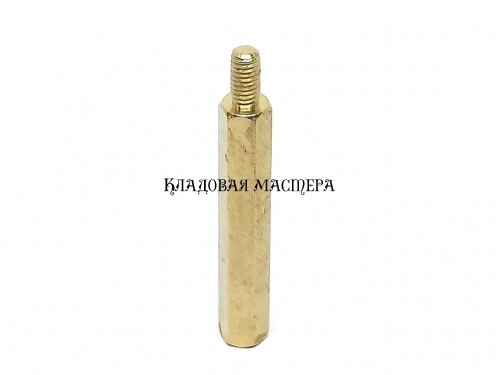 Стійка латунна M3*29+6 фото 1