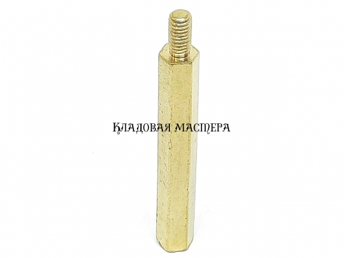 Стойка латунная M3*32+6 фото 1 Стойка латунная M3*32+6 фото 1