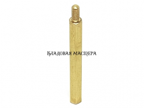 Стійка латунна M3*40+6 фото 1