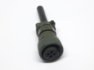 Штекер MS3106A14S-2S 4PIN прямой на кабель