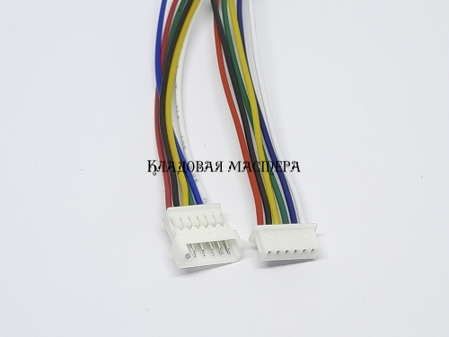 Роз'єм з'єднувальний micro PH1.25 6p-10см, пара фото 1