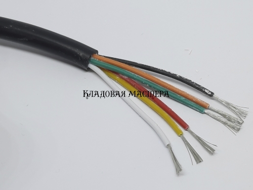 Кабель 2464 6*0.5 мм2 20AWG 6 жильний мідний фото 1 Кабель 2464 6*0.5 мм2 20AWG 6 жильний мідний фото 1