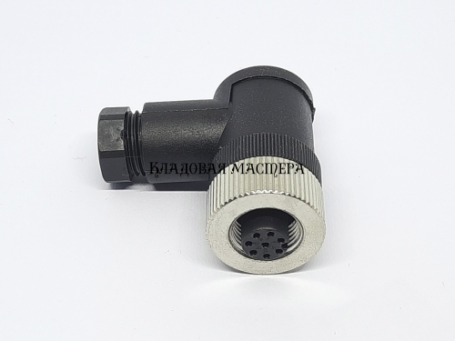 Штекер угловой M12 8P мама тип A фото 1 Штекер угловой M12 8P мама тип A фото 1