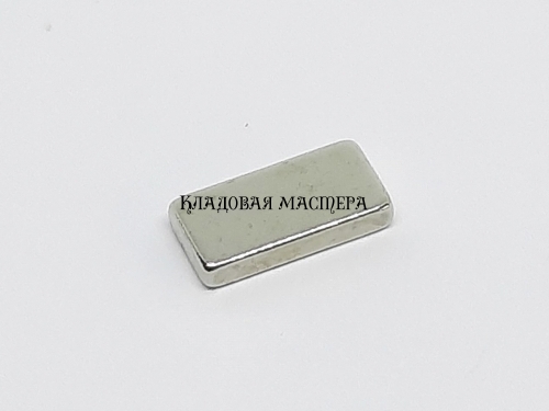 Магнит неодимовый 2x5x10 мм прямоугольник фото 1