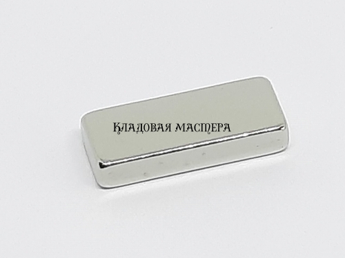 Магнит неодимовый 3x6x15 мм прямоугольник фото 1