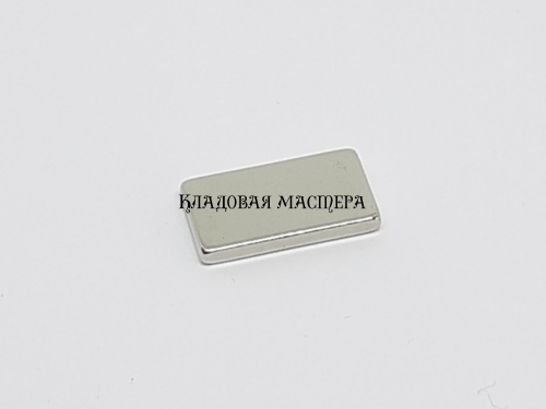 Магнит неодимовый 2x8x15 мм прямоугольник фото 1