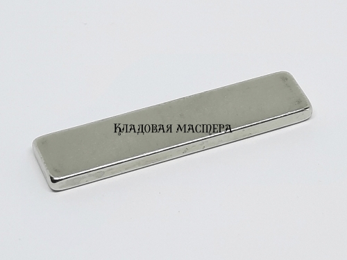 Магнит неодимовый 3x10x40 мм прямоугольник фото 1