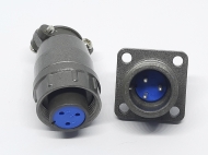 Разъем CX12-3 PIN с фланцем, пара