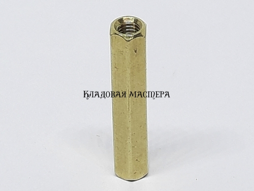 Стійка латунна M3*24 фото 1 Стійка латунна M3*24 фото 1