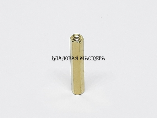 Стійка латунна M2*17 фото 1 Стійка латунна M2*17 фото 1