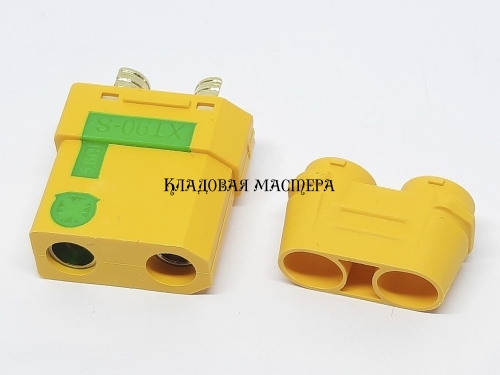 Разъем гнездо XT90S-F на кабель с кожухом фото 1 Разъем гнездо XT90S-F на кабель с кожухом фото 1