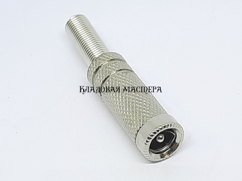 Гнездо питания DC 5.5x2.1 мм металл фото 1