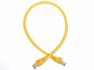 Патч-корд желтый 0.5м RJ-45 UTP CAT6 инженерный